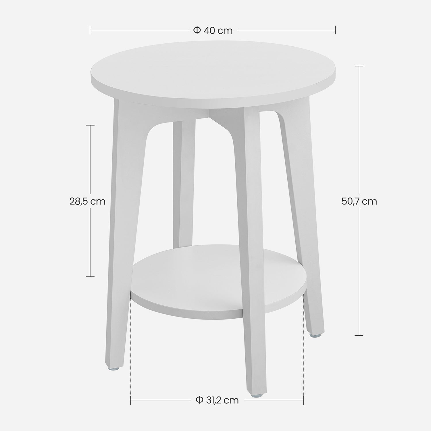 Bijzettafel – met plank