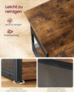Platenspeler Standaard – 3 Niveaus – Tot 160 Platen – Vintage Bruin en Zwart