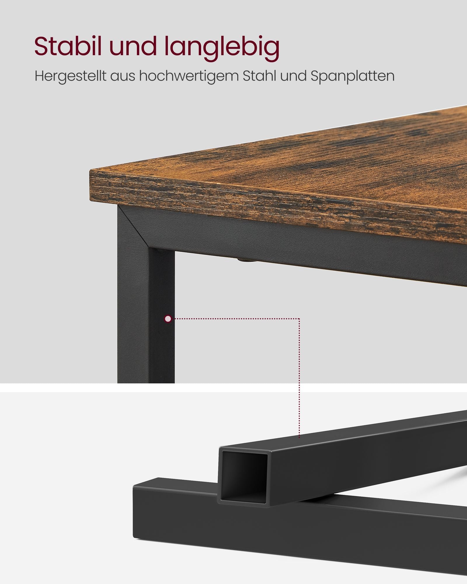 Nachtkastje met 2 lades en 2 open planken – Ingebouwde stekkerdoos en USB-poorten