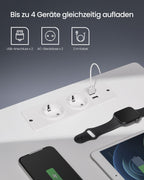 Nachtkastje met Led-Verlichting Modern Wolkwit