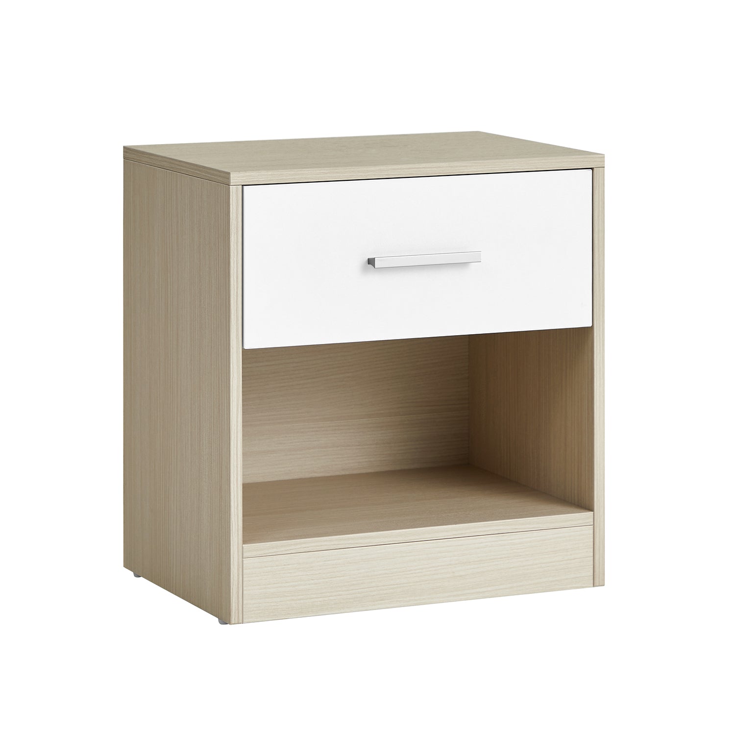 Nachtkastje met Lade – Modern Design – Klassiek Wit