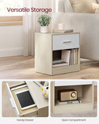 Nachtkastje met Lade – Modern Design – Klassiek Wit