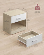 Nachtkastje met Lade – Modern Design – Klassiek Wit