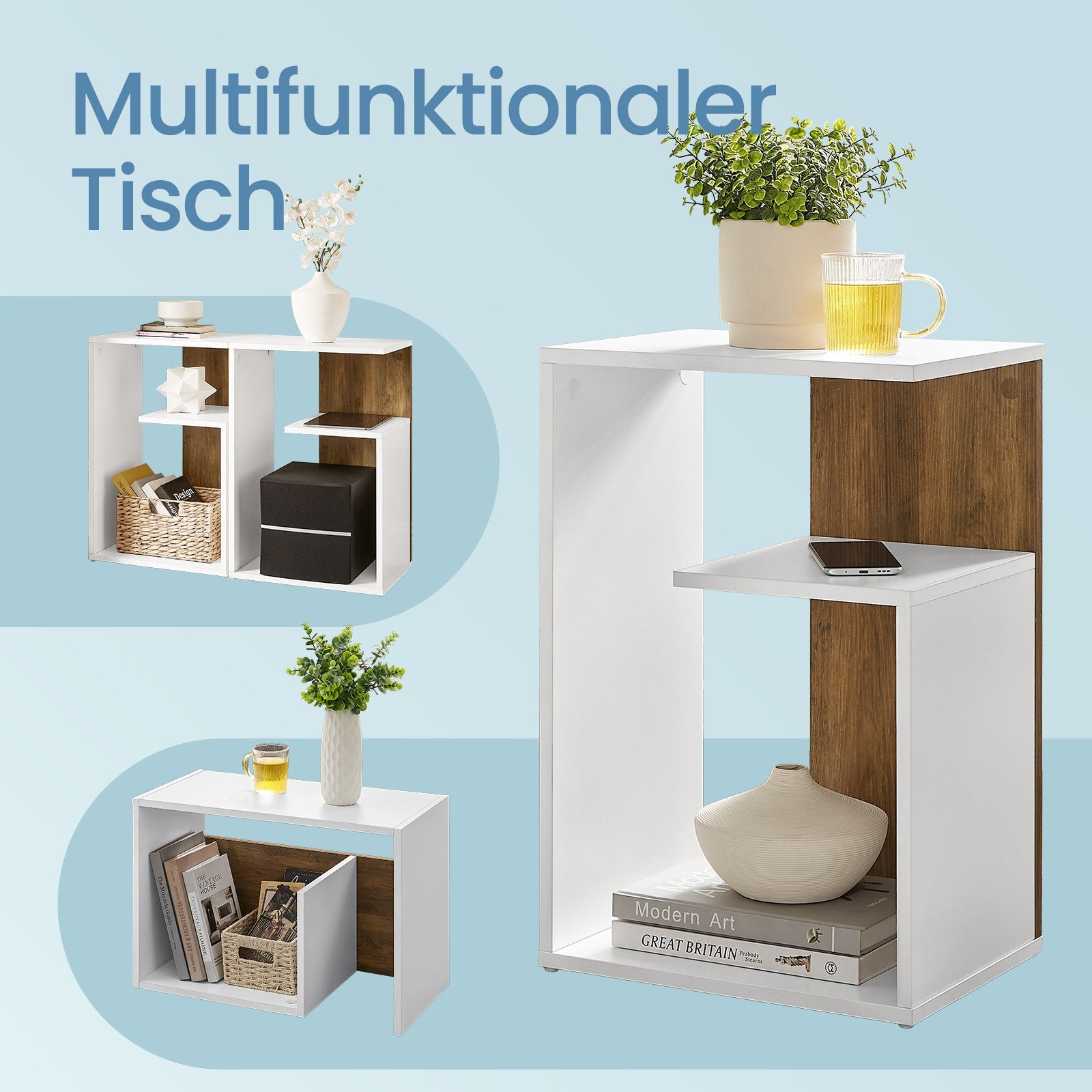 Bijzettafel, nachtkastje, klein tafeltje