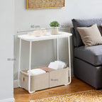 Vierkante bijzettafel, kleine tafel, kleine salontafel