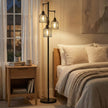 Staande lamp - 29 x 32 x 176,5 cm - 3 E27 fittingen - zwart - 4 kg