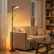 Vloerlamp - 25 x 25 x (148-176) cm - In hoogte verstelbaar - Met leeslampje en timer - Zwart - Maximaal gewicht 5,8 kg