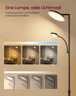 Vloerlamp - 25 x 25 x (148-176) cm - dimbare LED-uplighter - matzwart - 5,8 kg