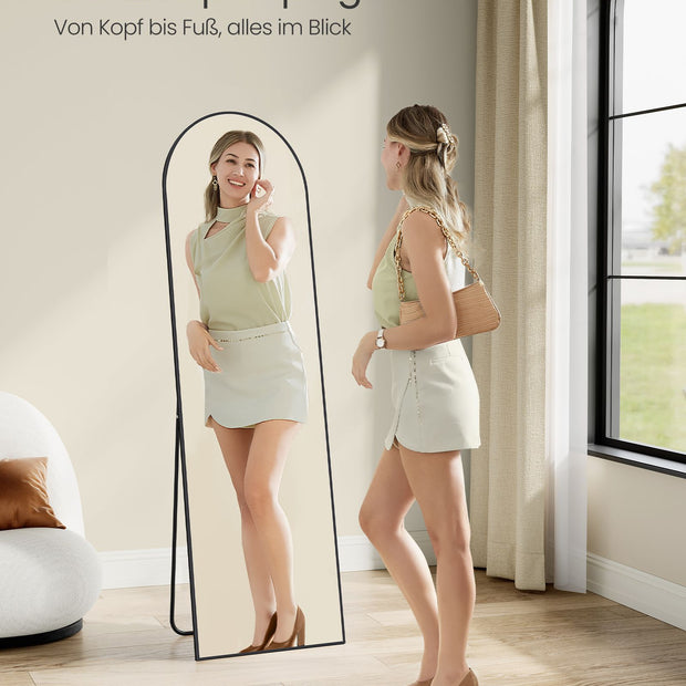 Passpiegel – Gebogen ontwerp – Inktzwart