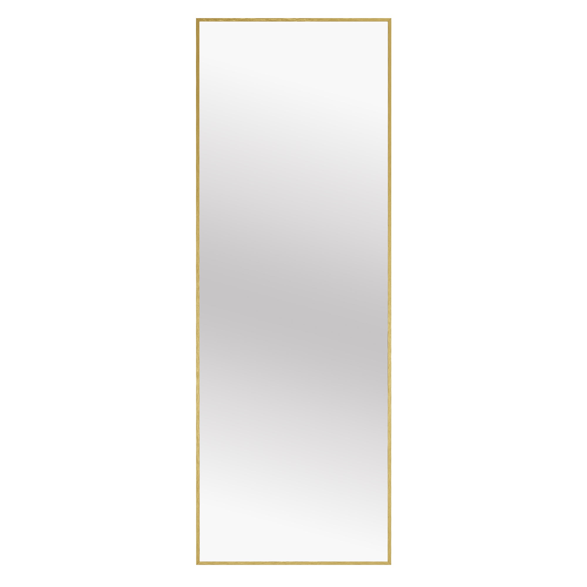 Staande spiegel - 160 x 50 cm - onbreekbaar - gouden aluminium frame - 6,9 kg