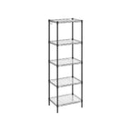 Opbergrek – 5 niveaus – Stalenframe – Zwart