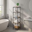 Opbergrek - Smal - Verstelbare Planken - 121 cm - Zwart