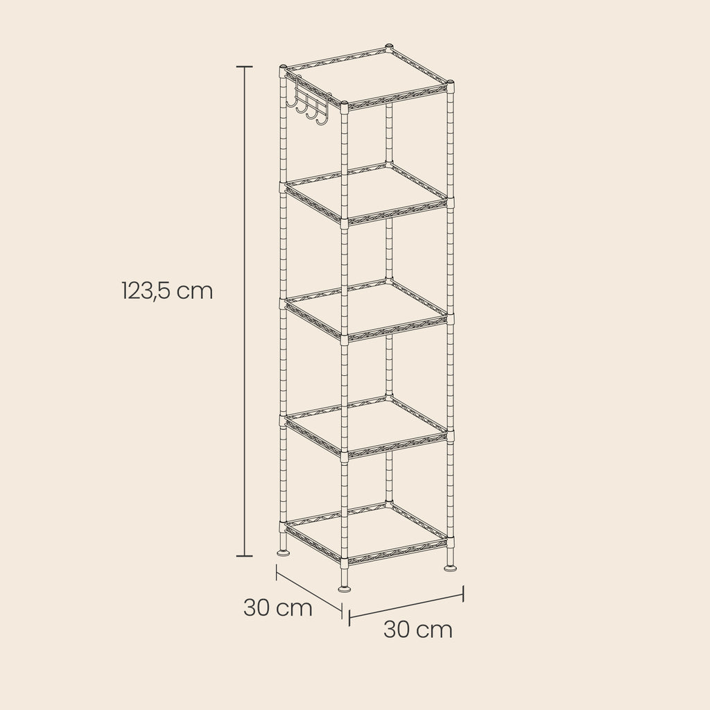 Badkamerplank, staande plank, metalen plank