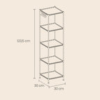 Badkamerplank, staande plank, metalen plank