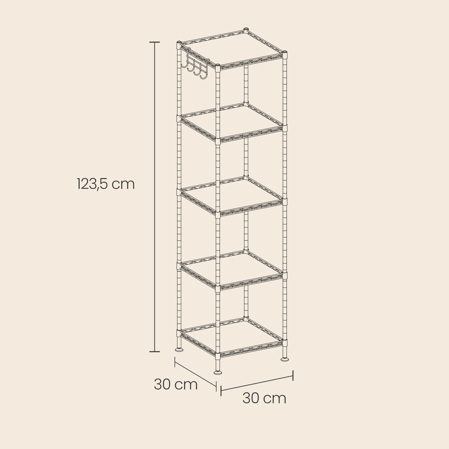 Badkamerplank, staande plank, metalen plank