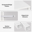 Nachtkastje - Set van 2 - Ledverlichting - Met Oplaadstation - Wit