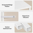 Nachtkastje - Set van 2 - Ledverlichting - 3 Lades - Wit
