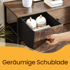 Ladekast – Met Stoffen Lades – Grijs en Wit