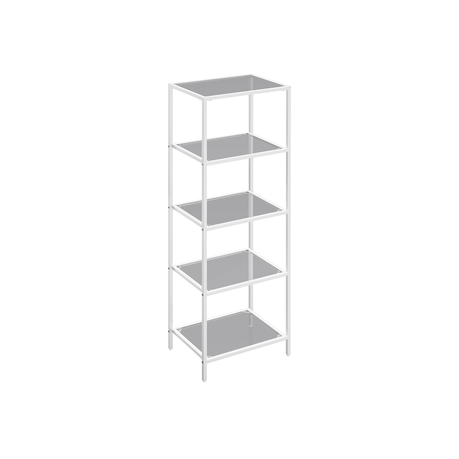 Badkamerplank – 5 planken – parelwit-leigrijs