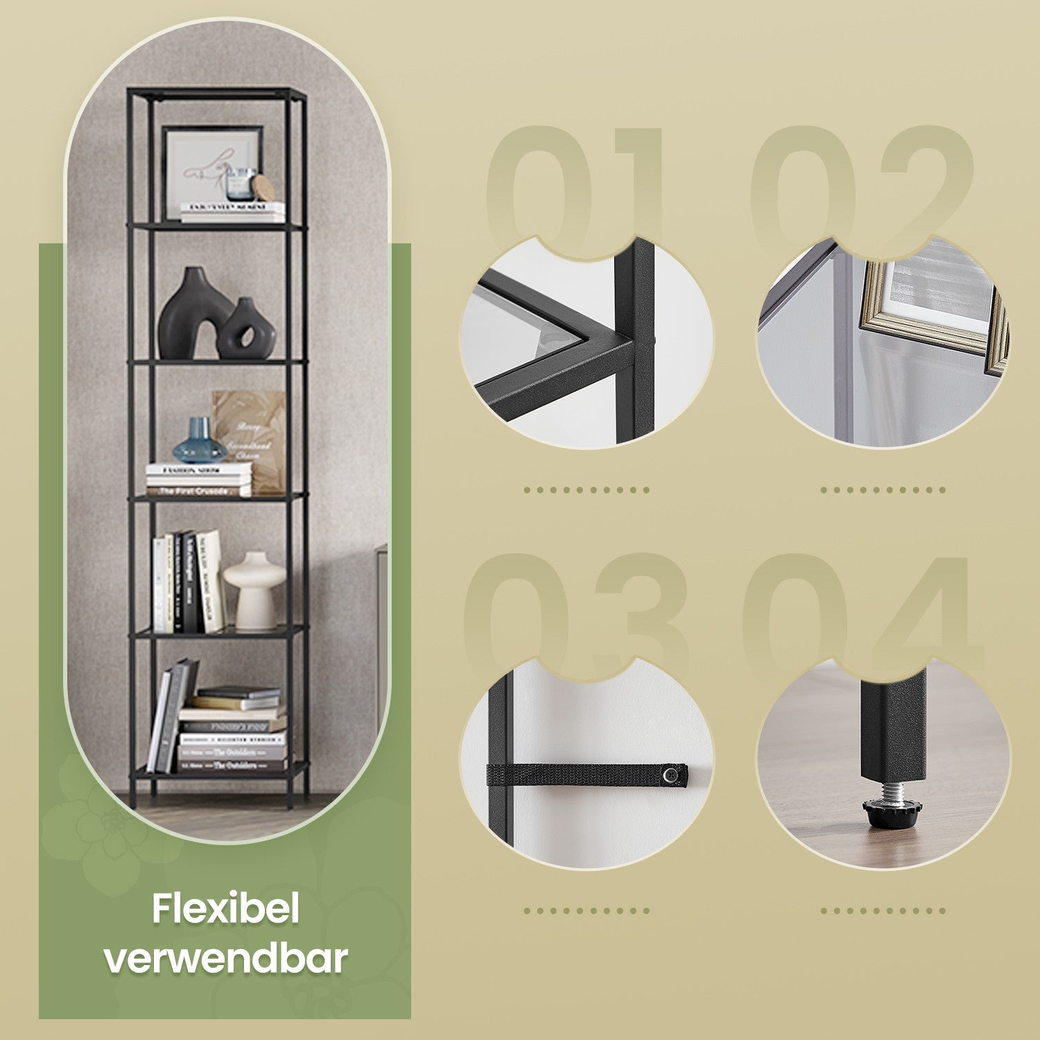 6-laags plank van gehard glas Badkamerplank Badkamerplank