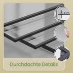 6-laags plank van gehard glas Badkamerplank Badkamerplank