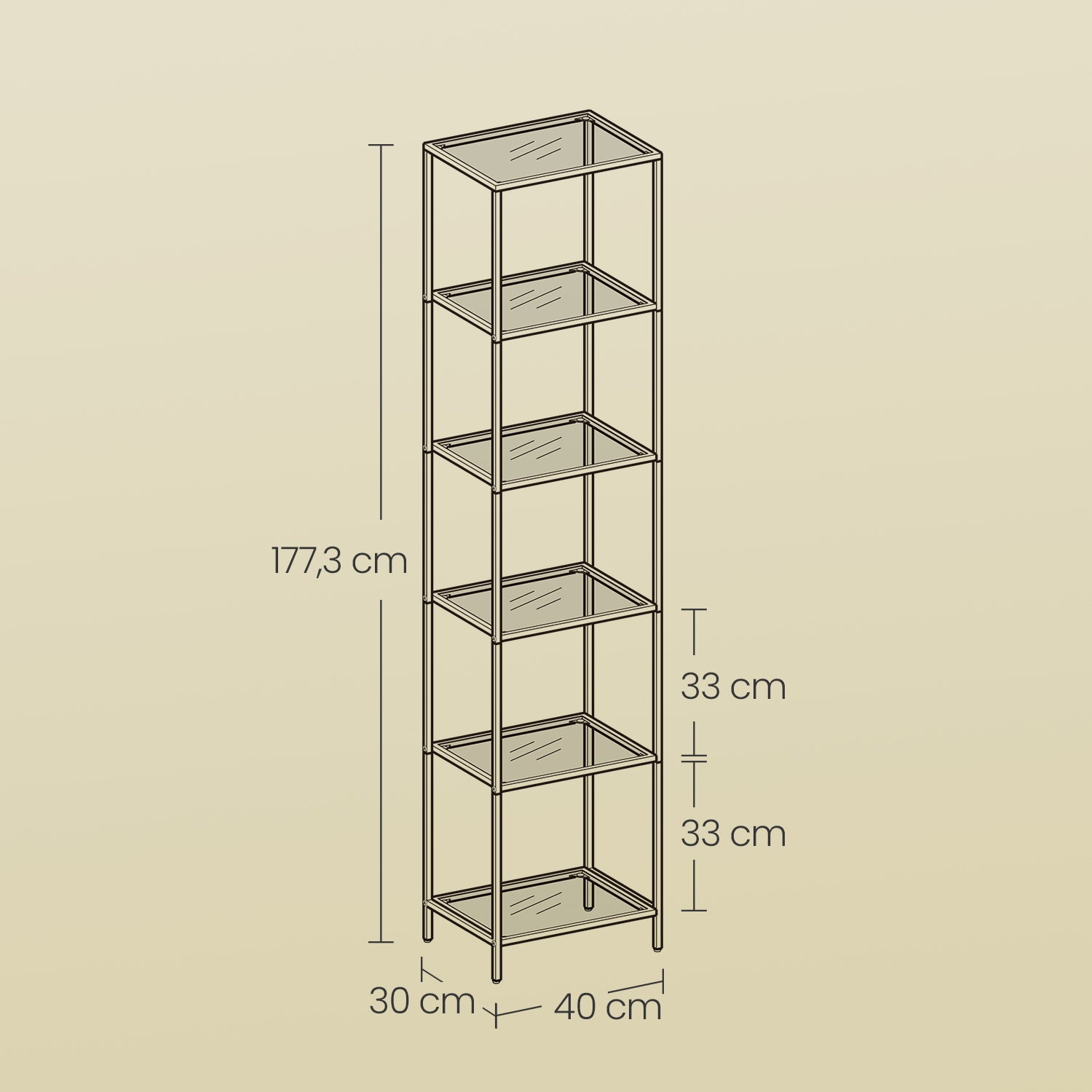 6-laags plank van gehard glas Badkamerplank Badkamerplank