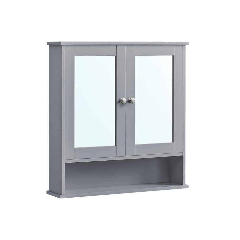 Spiegelkast – dubbele deur – wandmontage – wit