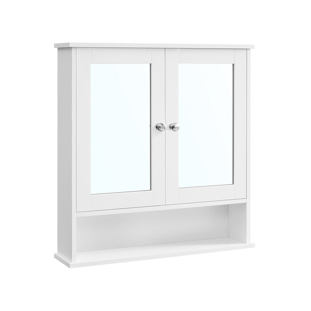 Spiegelkast – met open vak – wandmontage – wit