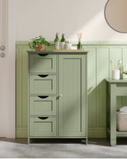 Badkamerkastje – 4 lades – 30 × 55 × 82 cm – bosgroen