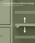 Badkamerkastje – 4 lades – 30 × 55 × 82 cm – bosgroen