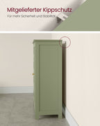 Badkamerkastje – 4 lades – 30 × 55 × 82 cm – bosgroen