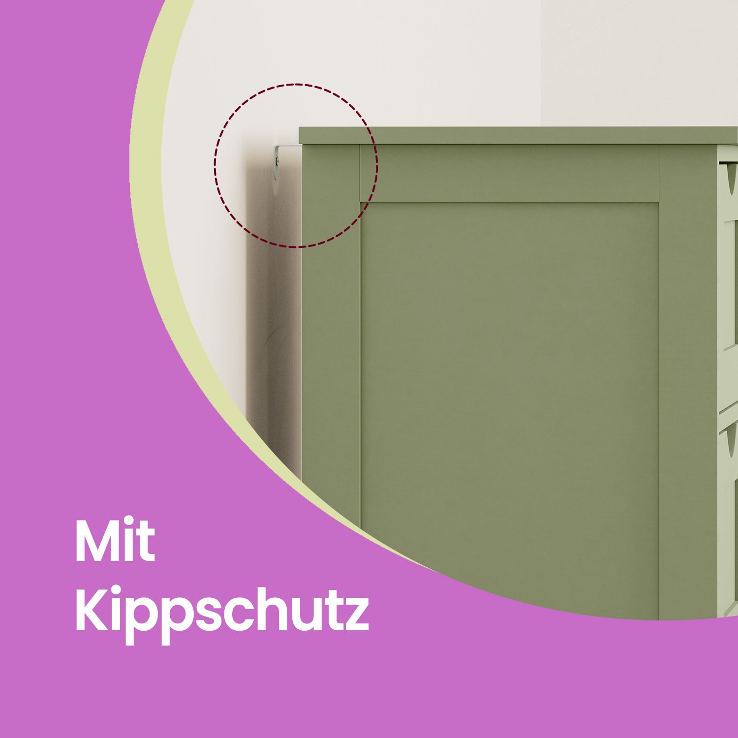 Badkamerkastje met 4 Lades – Compact – Wit – Bijzetkastje