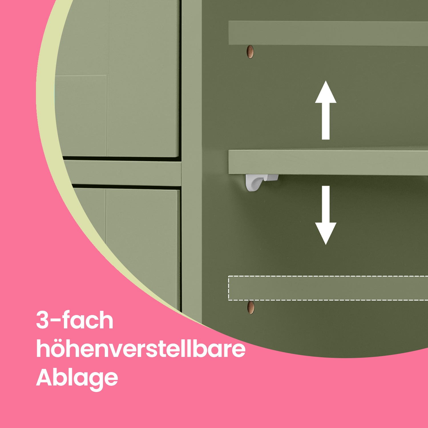Badkamerkastje – Smalle bijzetkast voor badkamer, modern design