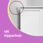 Badkamerkastje met 4 Lades – Compact – Wit – Bijzetkastje