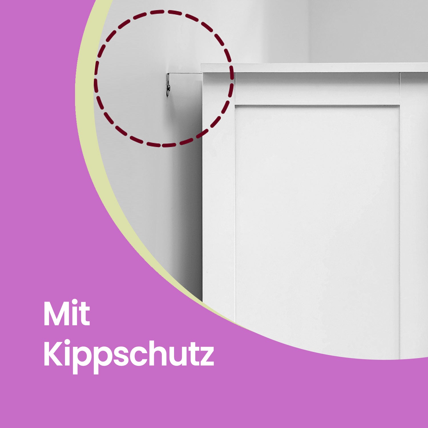 Badkamerkastje met 4 Lades – Compact – Wit – Bijzetkastje