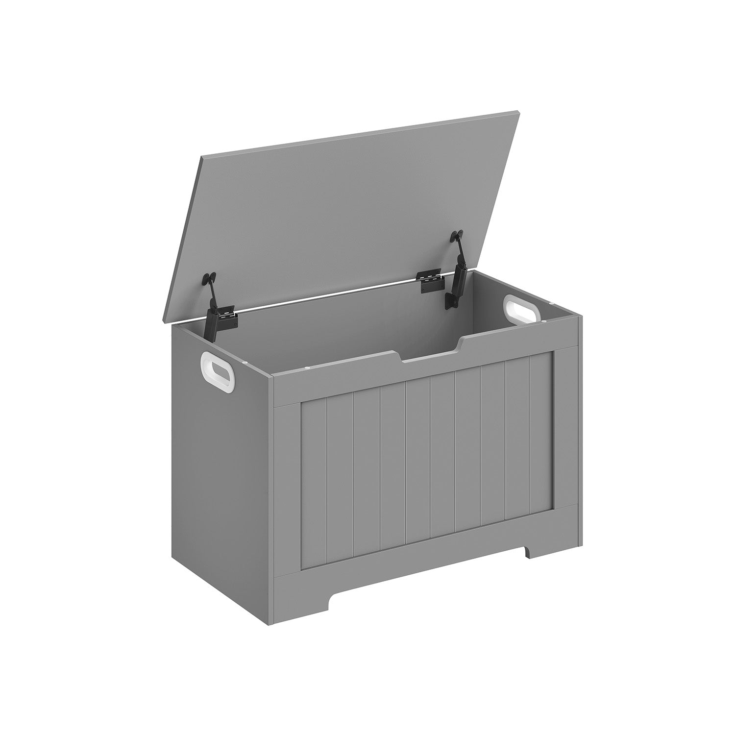 Zitbank met opbergruimte – Veiligheidsscharnieren – Wit