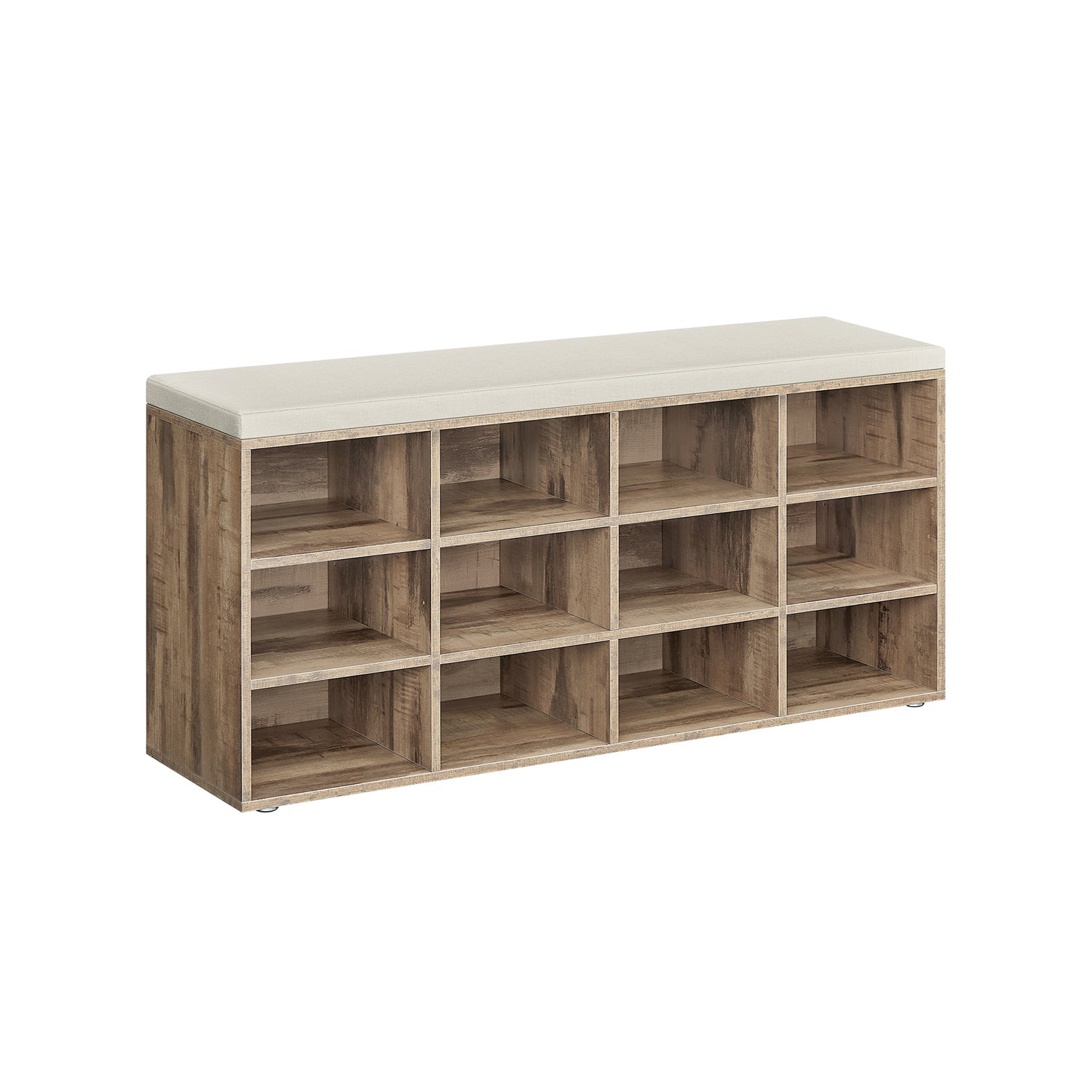 Schoenenrek met zitting – 30,3 x 104 x 48 cm – naturel beige
