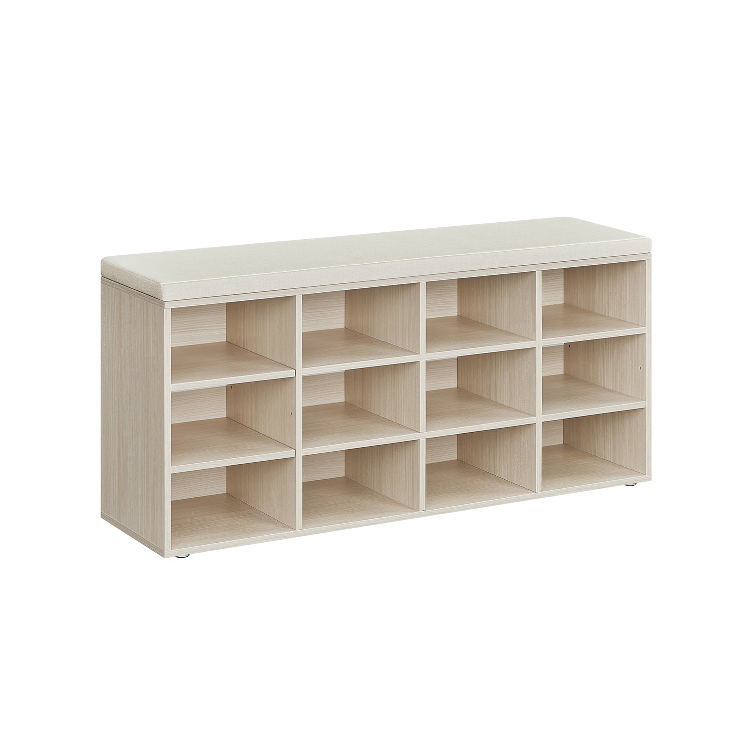 Schoenenrek met zitting – 30,3 x 104 x 48 cm – naturel beige