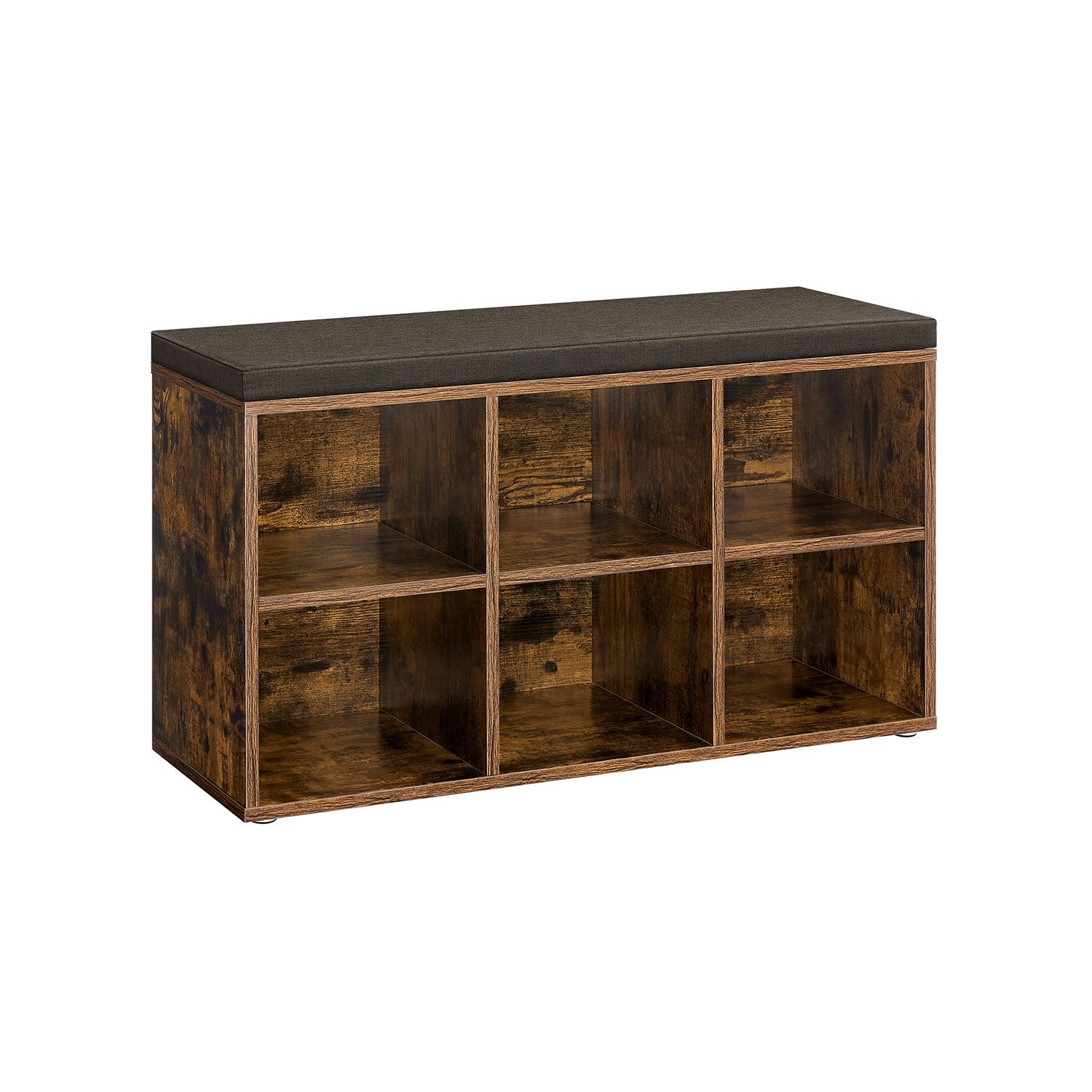 Schoenenrek met Zitje – Vintage Bruin – 30 x 87 x 48 cm