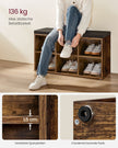 Schoenenrek met Zitje – Vintage Bruin – 30 x 87 x 48 cm