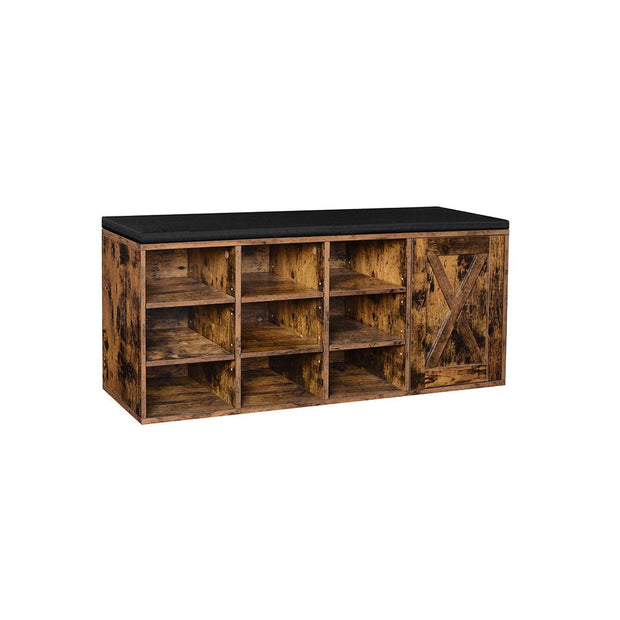 Schoenenbank – 9 open vakken – Extra kastvak – Tot 200 kg belastbaar