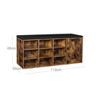 Schoenenbank – Industrieel ontwerp – Vintage bruin