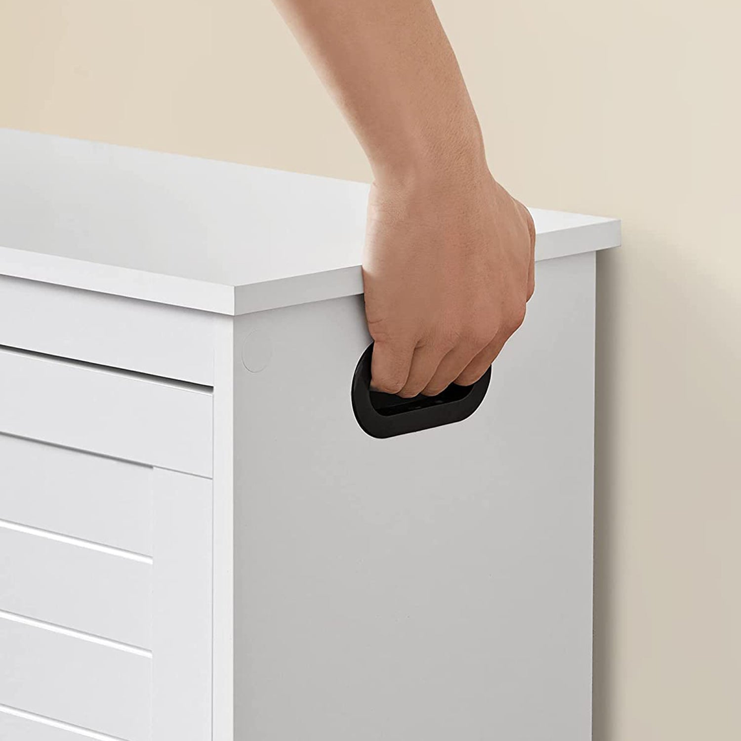 Schoenenbank voor 6 tot 8 paar – Draaideur met handgreep – Modern design – 80 cm lang