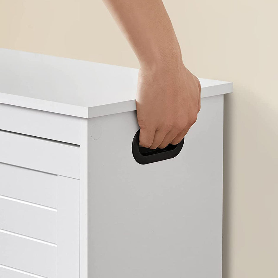 Schoenenbank voor 6 tot 8 paar – Draaideur met handgreep – Modern design – 80 cm lang