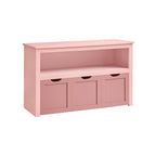 Speelgoedkast – Organizer met wieltjes – 3 vakken – Wit