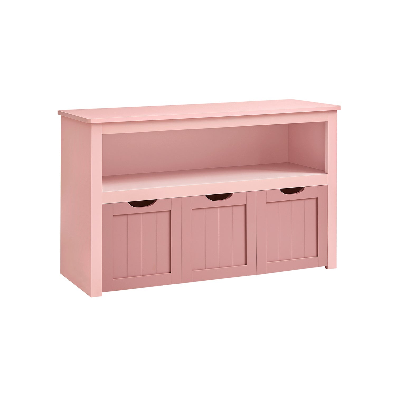 Speelgoedkast – Organizer met wieltjes – 3 vakken – Wit