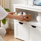 Speelgoedkast – Organizer met wieltjes – 3 vakken – Wit