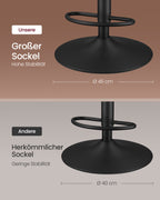 Barkruk – set van 2 – met rugleuning – karamelbruin