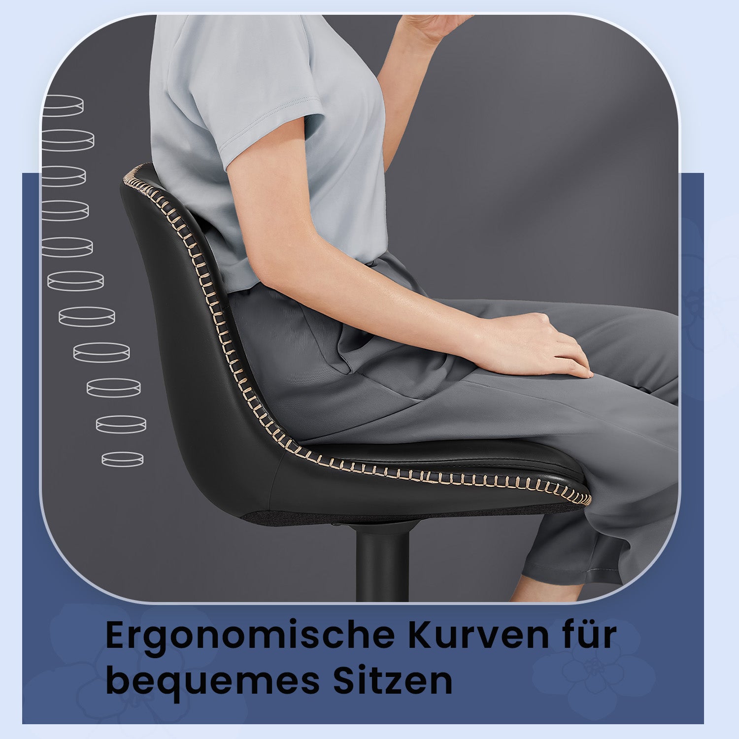 Barkrukken – Set van 2 – Met Rugleuning – Inktzwart