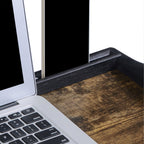 Bedblad - Laptopstandaard - Ontbijtblad - Inklapbaar - Vintage bruin / Zwart